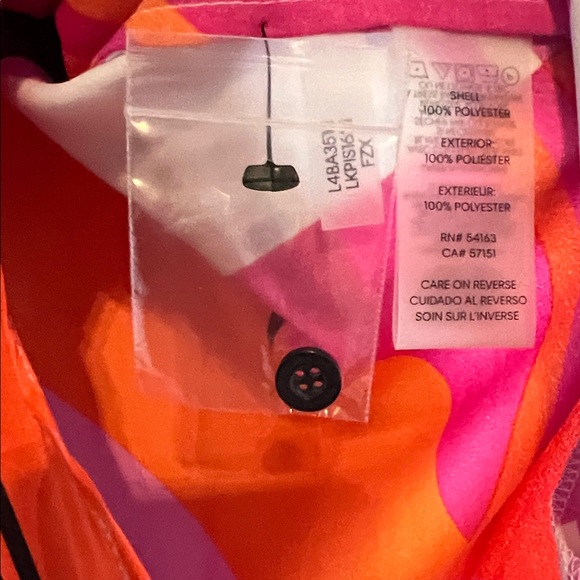 Karl Lagerfeld Pink and Orange Geometric Blouse - only worn once! - Picture 4 of 7